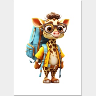 Back To School Giraffe Posters and Art